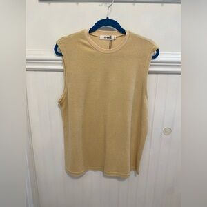 Beige Sleeveless Top